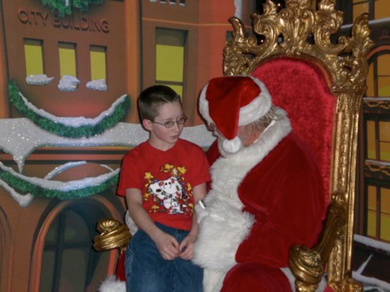 Santa visits Springfield