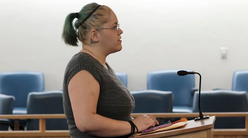 Beth Crabill in Clark County Municipal Court Wednesday, May 24, 2017. Bill Lackey/Staff