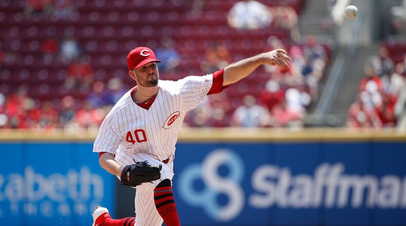 CINCINNATI, OH - JULY 28: Alex Wood #40 of the Cincinnati Reds pitches in the second inning against the Colorado Rockies at Great American Ball Park on July 28, 2019 in Cincinnati, Ohio. (Photo by Joe Robbins/Getty Images)