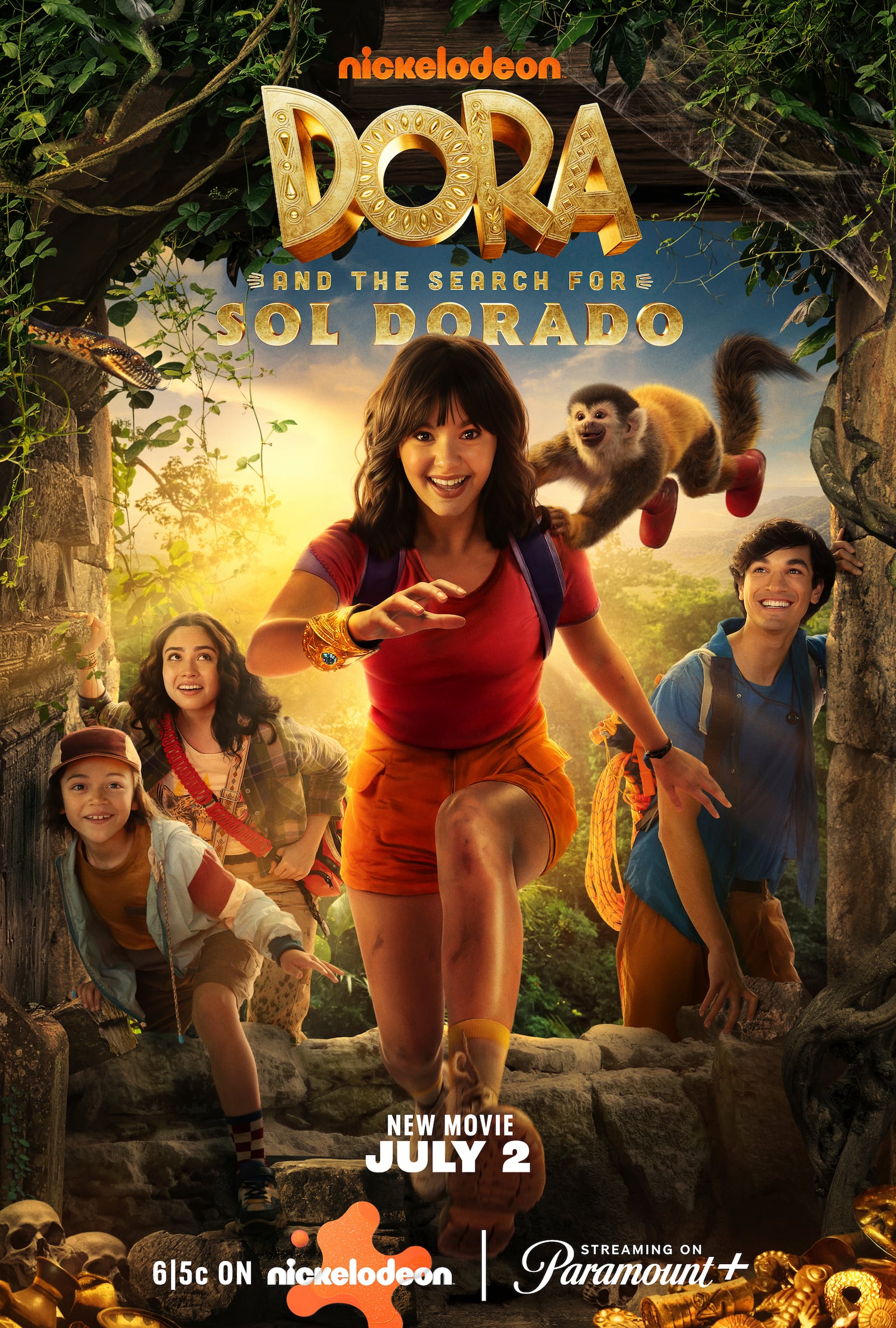 This image released by Paramount+ shows promotional art for "Dora and the Search for Sol Dorado." (Nickelodeon/Paramount+ via AP)