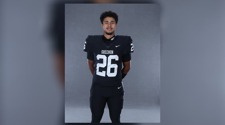 Greenon High School senior Kai Ricks was named the Dayton Daily News Athlete of the Week for Aug. 18 through Aug. 23, earning the honor through reader voting at DaytonDailyNews.com. CONTRIBUTED PHOTO