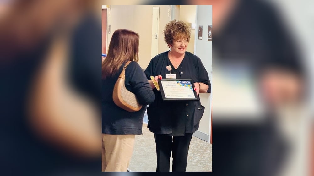 Forest Glen Rehabilitation and Healthcare Center’s Rose Bagford, RN, was recognized with the 2025 OHCA Skilled Nursing Excellence Award, honoring the top caregivers in Ohio. Contributed