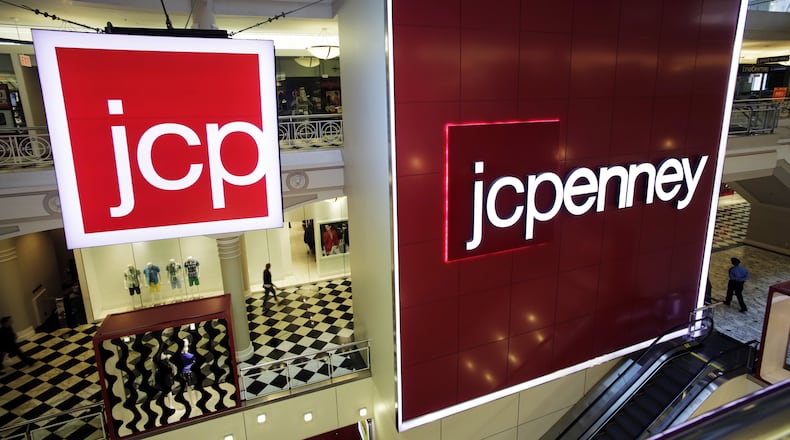 FILE - This Tuesday, April 9, 2013, file photo shows a J.C. Penney store in New York. J.C. Penney reports earnings Friday, Nov. 11, 2016. (AP Photo/Mark Lennihan, File)
