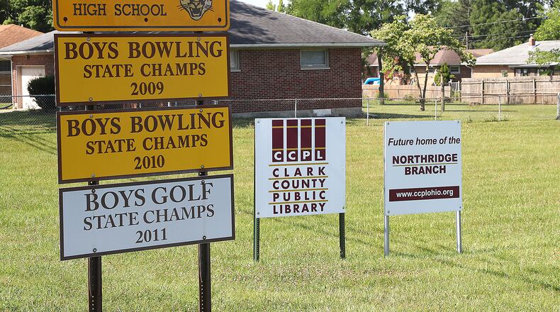 The site in the 4000 block of Middle Urbana Road where a new Northridge Branch of the Clark County Public Library will be constructed. BILL LACKEY/STAFF