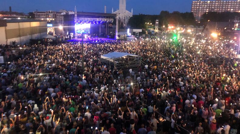 The crowd at Gem City Shines Sunday, Aug. 25, 2019 in Dayton's Oregon District.