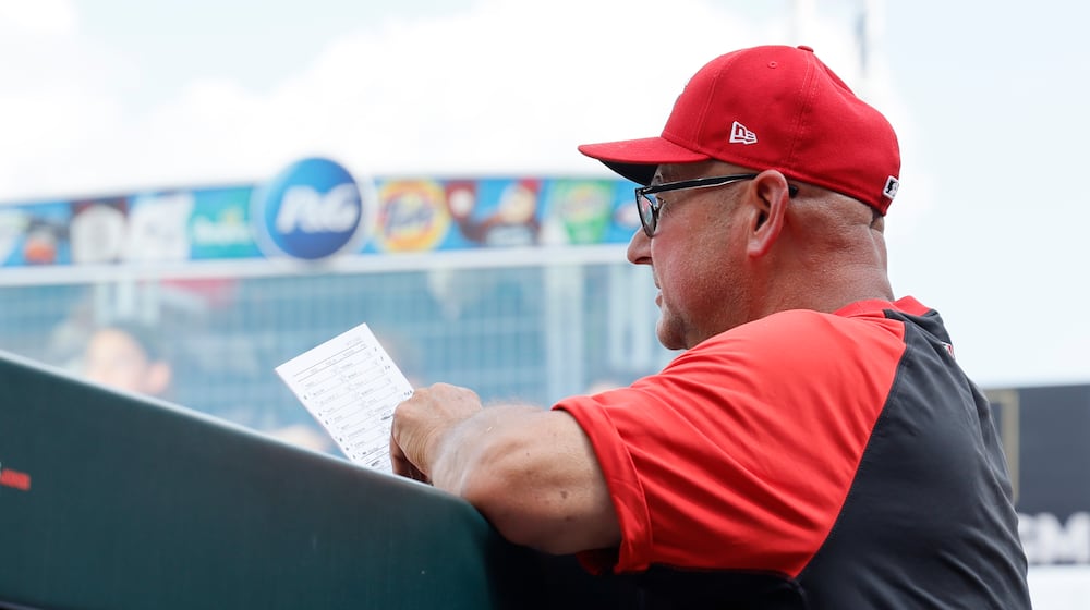Cincinnati Reds manager Terry Francona watches his team play against the Colorado Rockies in a baseball game, Sunday, July 13, 2025, in Cincinnati. (AP Photo/Jay LaPrete)