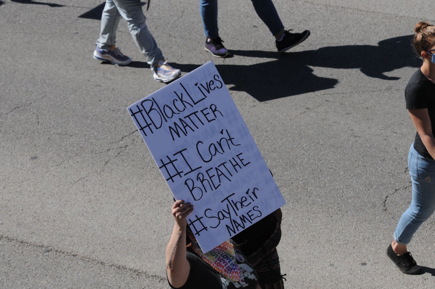 Protesters gather in Springfield today
