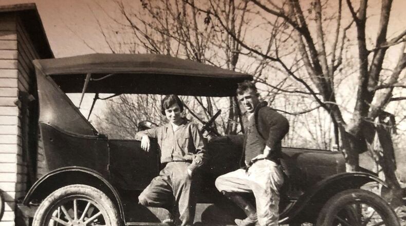 Treva and Clark Frazier in the pecans groves of Georgia. CONTRIBUTED
