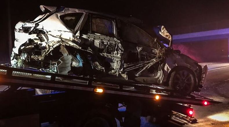 Ohio State Highway Patrol troopers arrested a man after a crash Tuesday night. Staff photo