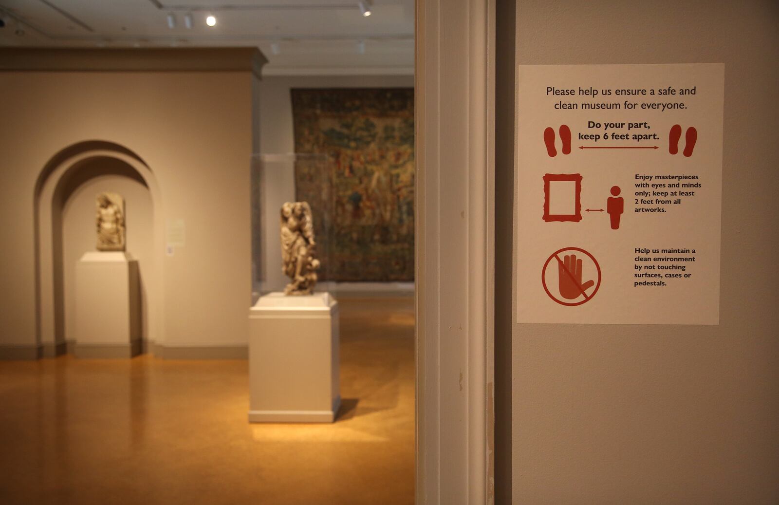 The Dayton Art Institute will reopen to the public Friday, July 17, with new policies and safety measures in place due to the pandemic.  LISA POWELL / STAFF