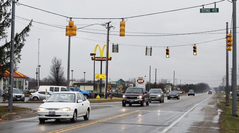 This section of Dayton Springfield Road will see a $5.7 million dollar upgrade starting in May. The upgrades will include new traffic lights, widened lanes and speed feedback stations. Jeff Guerini/Staff
