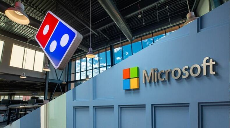 Domino’s and Microsoft have joined forces to create the next generation of pizza ordering and store operations with generative AI technology and cloud computing power. CONTRIBUTED/DOMINOS
