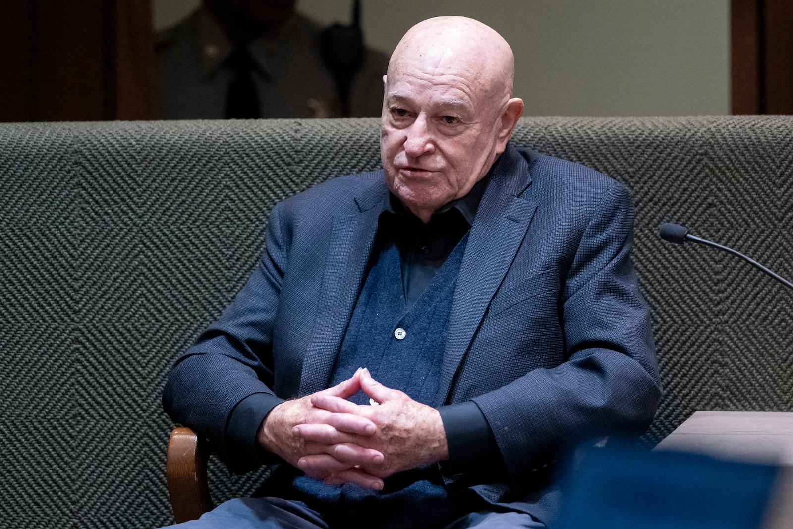 Don Cameron, a use of force expert, answers a question while on the stand as a witness during the sixth day of the trial for the death of Tyre Nichols in Memphis, Tenn., on Saturday, May 3, 2025. (Chris Day/Commercial Appeal/USA Today Network via AP, Pool)