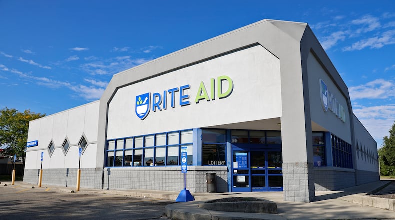 The Rite Aid drug store, located at the intersection of West North Street and South Plum Street Tuesday, Sept. 5, 2023. BILL LACKEY/STAFF