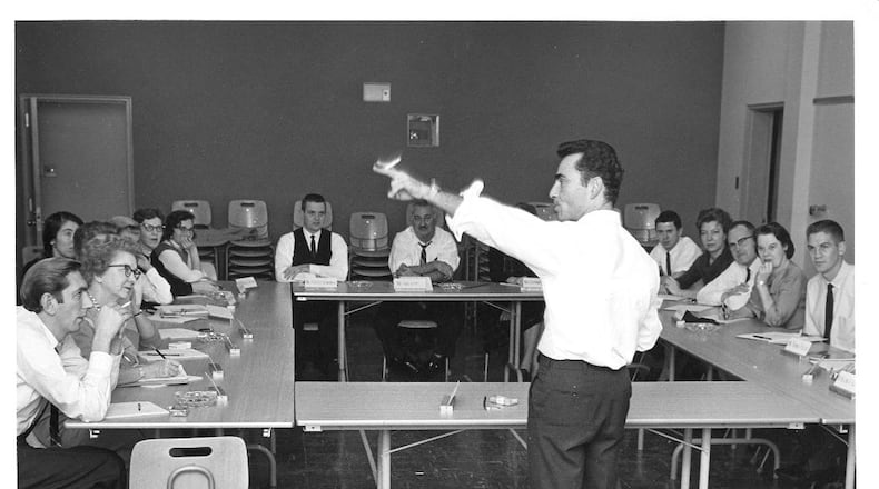 Rod Serling teaches a class of professional writers as a writer in residence at Antioch College in fall of 1962. Serling, who created the television classic "The Twilight Zone" was a 1950 Antioch graduate and he'll be honored with an Ohio Historical Marker on the school's campus in 2025.