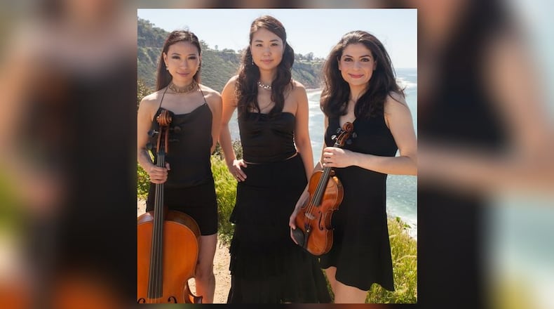 Take3, a trio of musicians who combine rock and classical, will perform at Urbana's Gloria Theatre on Saturday as part of the Stars on Stage series. CONTRIBUTED