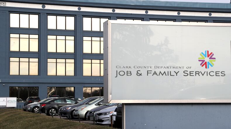 The Clark County Department of Job & Family Services. BILL LACKEY/STAFF
