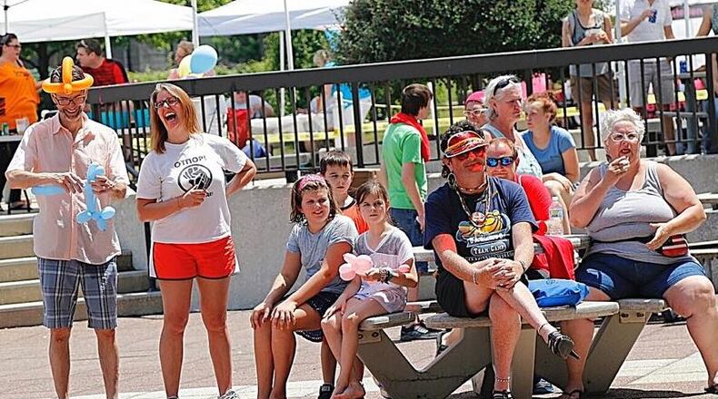 Attendees enjoy the entertainment at Springfield’s annual Pride festival held June 11, 2016. CONTRIBUTED PHOTO BY MARLIES HEMMANN
