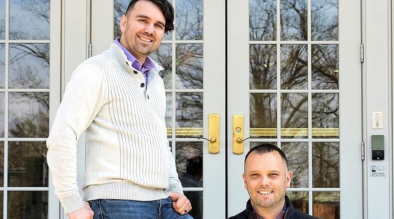 Alex Price (left) and Ryan Aubin - The new owners of Mills Park Hotel in Yellow Springs, Ohio.