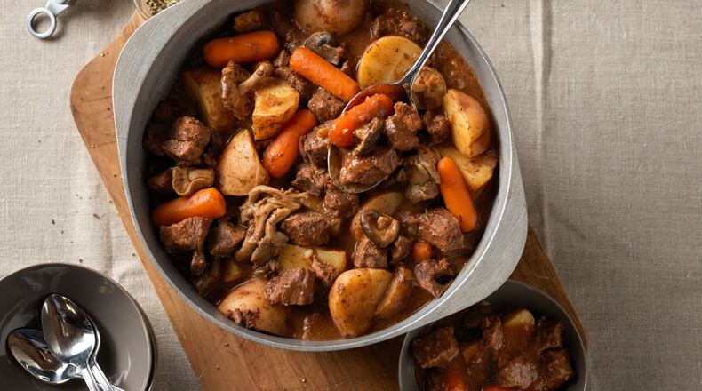Sunday’s dinner is Wild Mushroom Beef Stew. Contributed by Cattlemen’s Beef Board