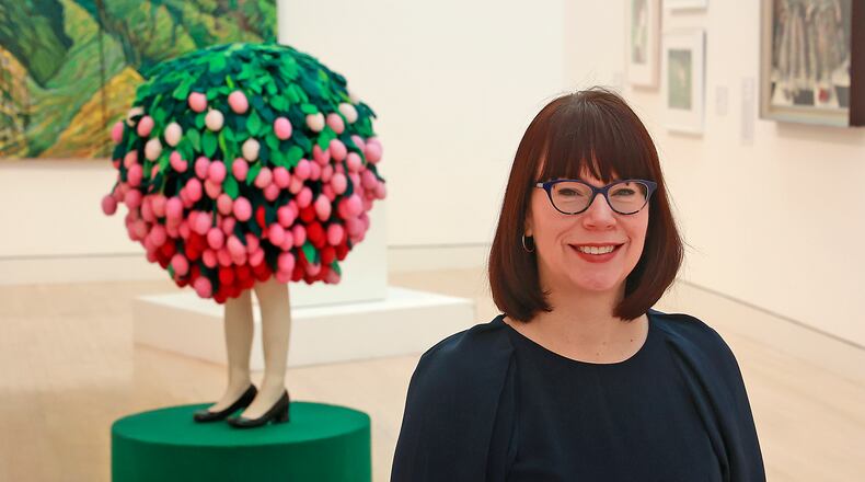 Jessimi Jones, executive director of the Springfield Museum of Art, in one of the museum galleries Thursday, Jan. 5, 2023. BILL LACKEY/STAFF