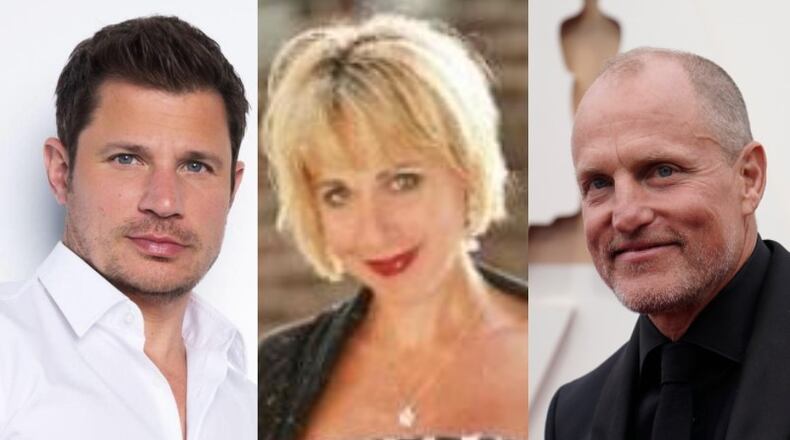 Nick Lachey, Carter Calvert and Woody Harrelson are three celebrities who once worked at Kings Island amusement park in Mason. FILE PHOTOS