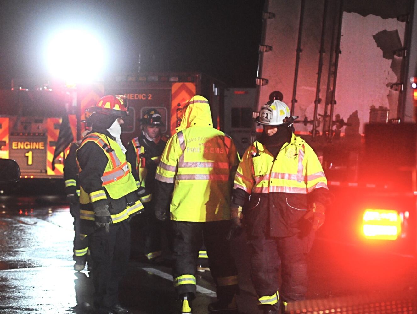 One killed after semi strikes Mad River Twp. medical vehicle