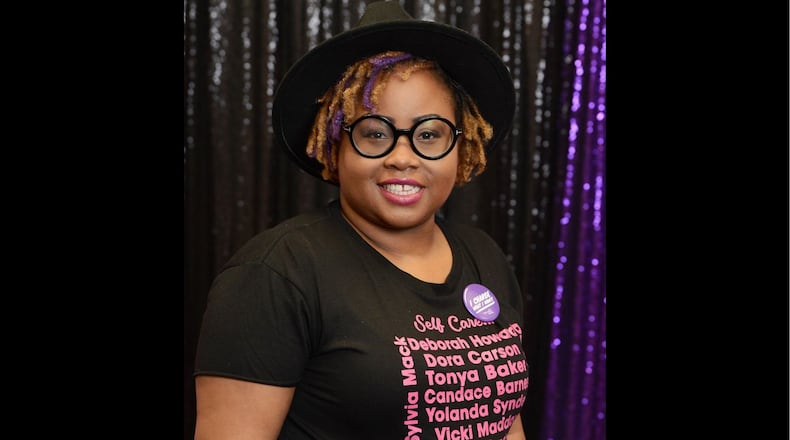 Ashley Browning is the founder of SoLoved, a community organization. She is pictured at Self Care Ain't Selfish Women of Color Symposium. The event was hosted by SoLoved, No More Pain and No More Blows.
