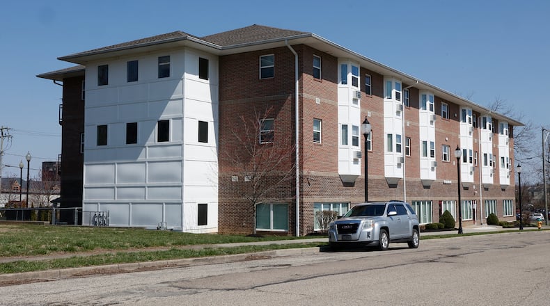 Sheltered Inc. operates housing for people experiencing homelessness at the Mulberry Terrace Apartments, shown on Thursday, March 30, 2023. BILL LACKEY/STAFF