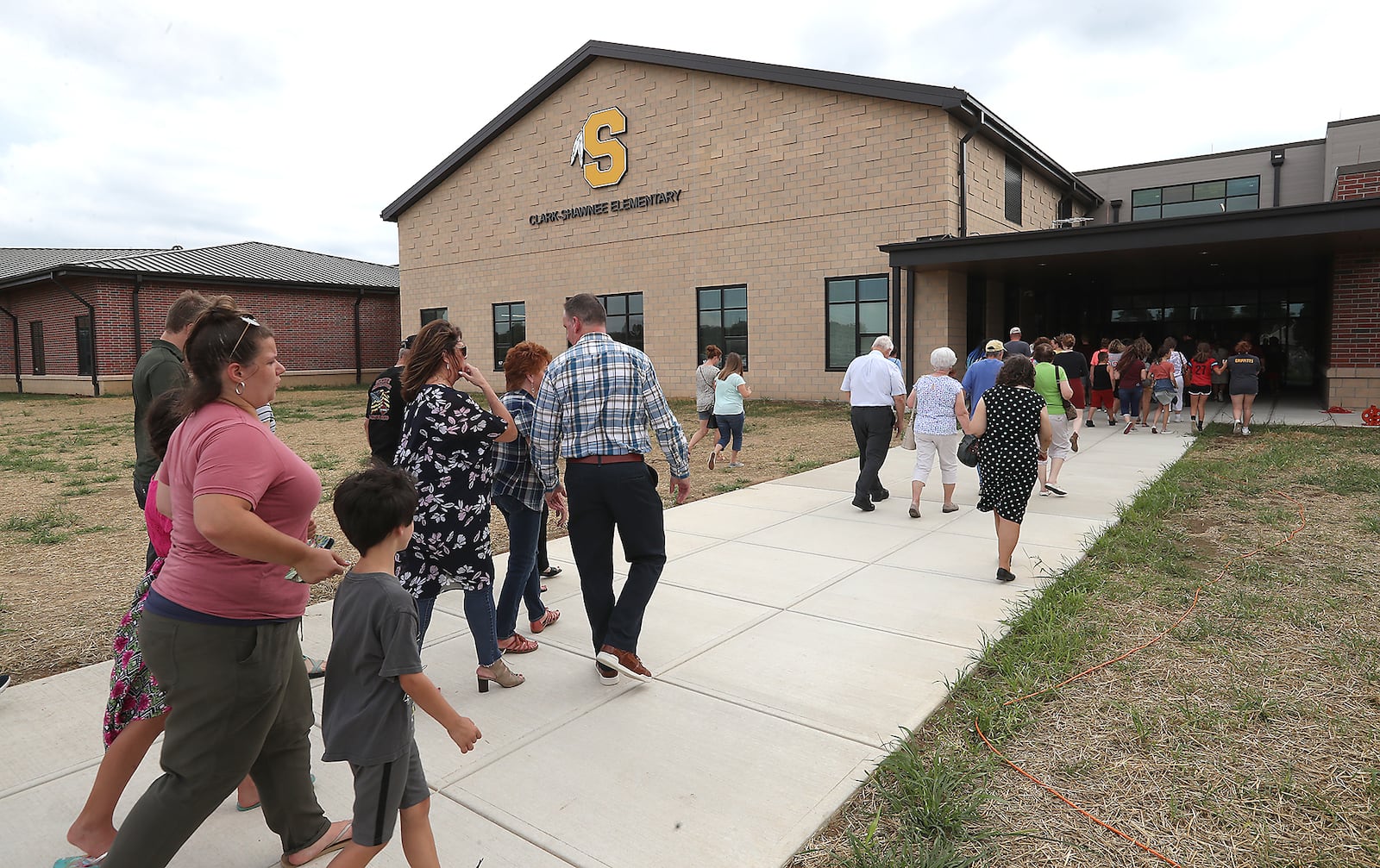 Clark-Shawnee School District held an open house for their new combined elementary school in August 2021. BILL LACKEY/STAFF