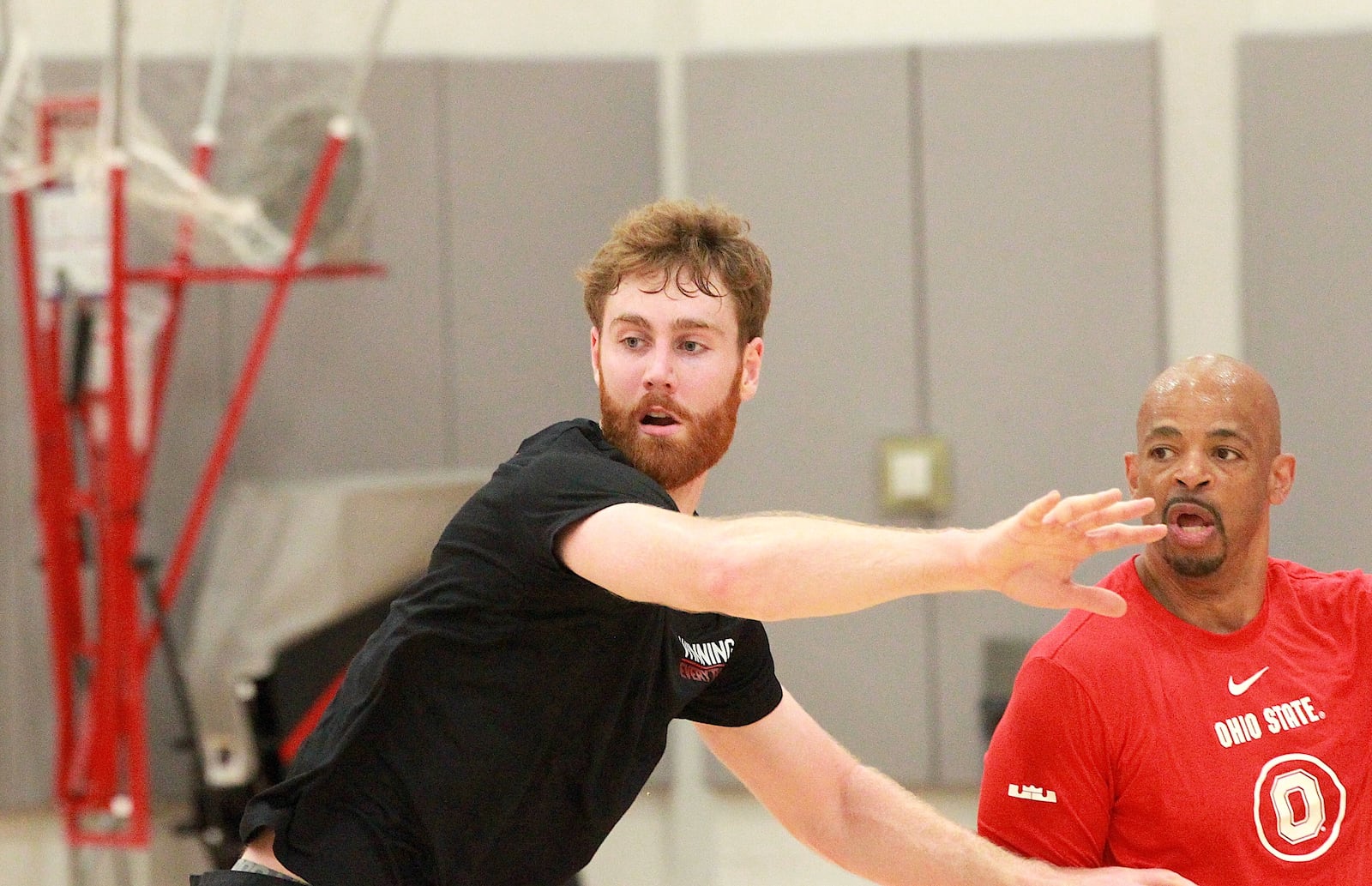 Ohio State basketball transfer Brandon Noel, who was a standout for years at Wright State, practices with the Buckeyes on June 18, 2025.