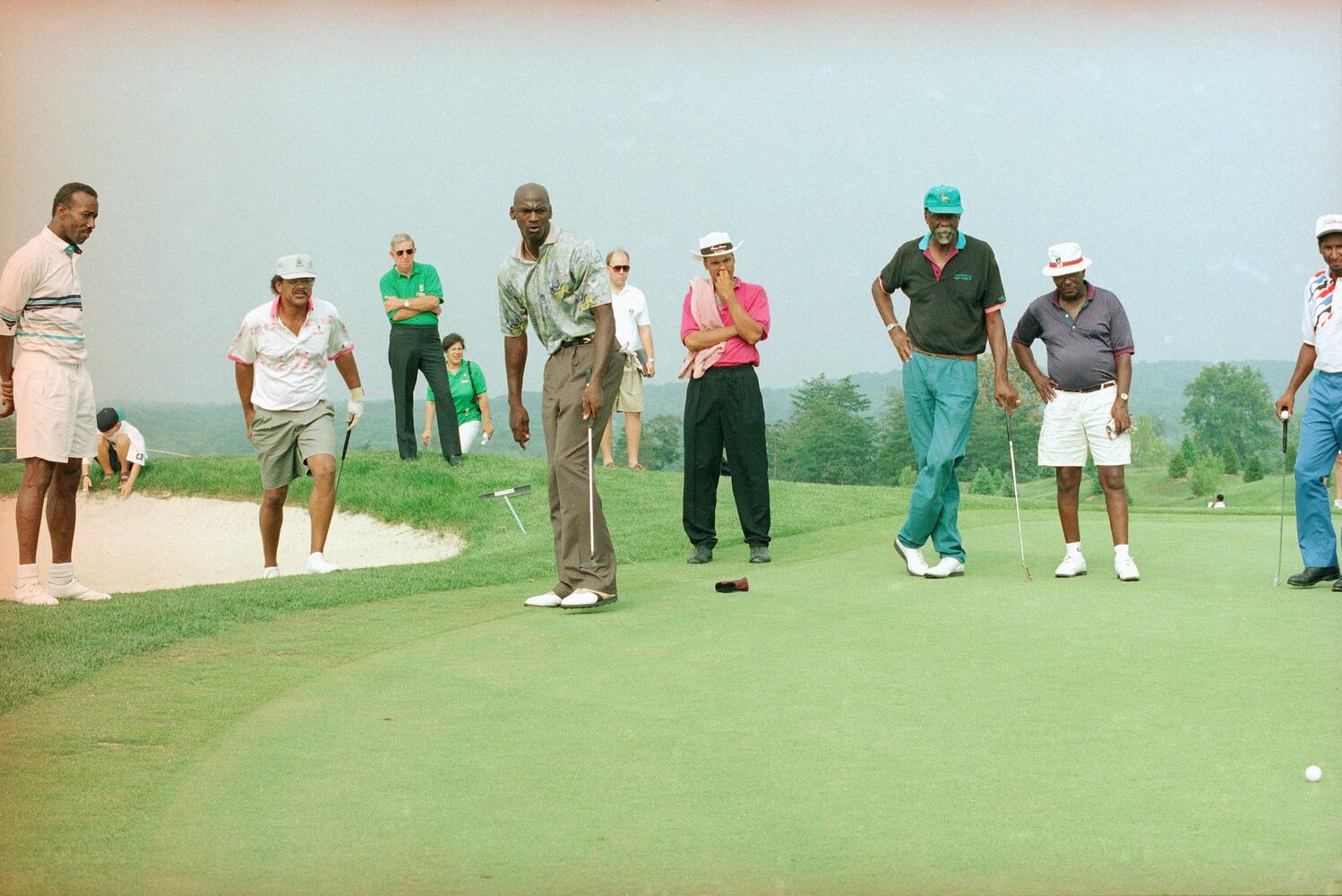 Bill Russell and Michael Jordan