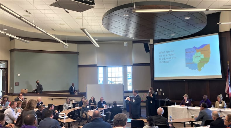 The first of a series of Ohio regional conferences Friday saw local and state school leaders focus on the growing shortage of teachers in K-12 schools. The gathering at Miami University’s Voice of America Learning Center in West Chester Twp. saw dozens of participants, panel discussions and a video message from Ohio Governor Mike DeWine speaking on the critical nature of the dearth of classroom instructors. CONTRIBUTED