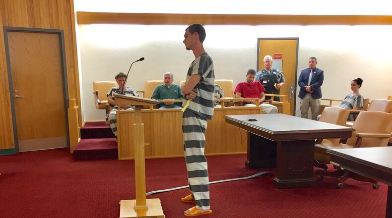 Timothy L. Rice, 27, plead not guilty in Clark County Municipal Court on Tuesday. Bond was set at $1,000. STAFF PHOTO
