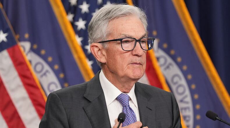 Federal Reserve Chair Jerome Powell speaks at the Federal Reserve, Wednesday, Dec. 10, 2025, in Washington. (AP Photo/Jacquelyn Martin)