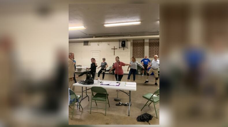 Shows like the upcoming "Acts," seen here in rehearsal, will be part of Springfield Civic Theatre's Sampler event that will have scenes and songs from the six-show season on Thursday at the Bushnell Building in the Cellar. Admission is free.