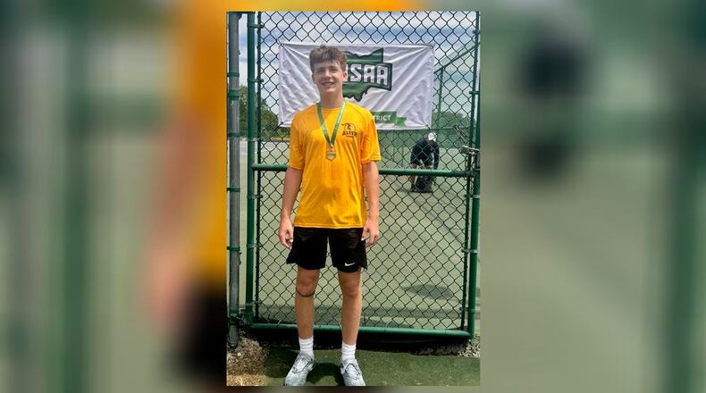 Alter freshman Michael Shope is a top seed heading into the Division II state tournament Thursday - CONTRIBUTED