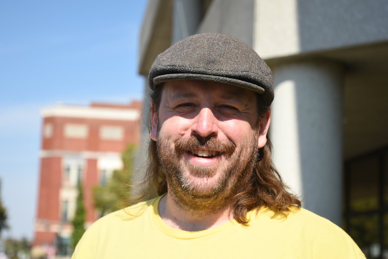 Carlos Jillson, one of the protesters at the "No Kings" rally in downtown Springfield on Saturday, Oct. 18, 2025. CONTRIBUTED
