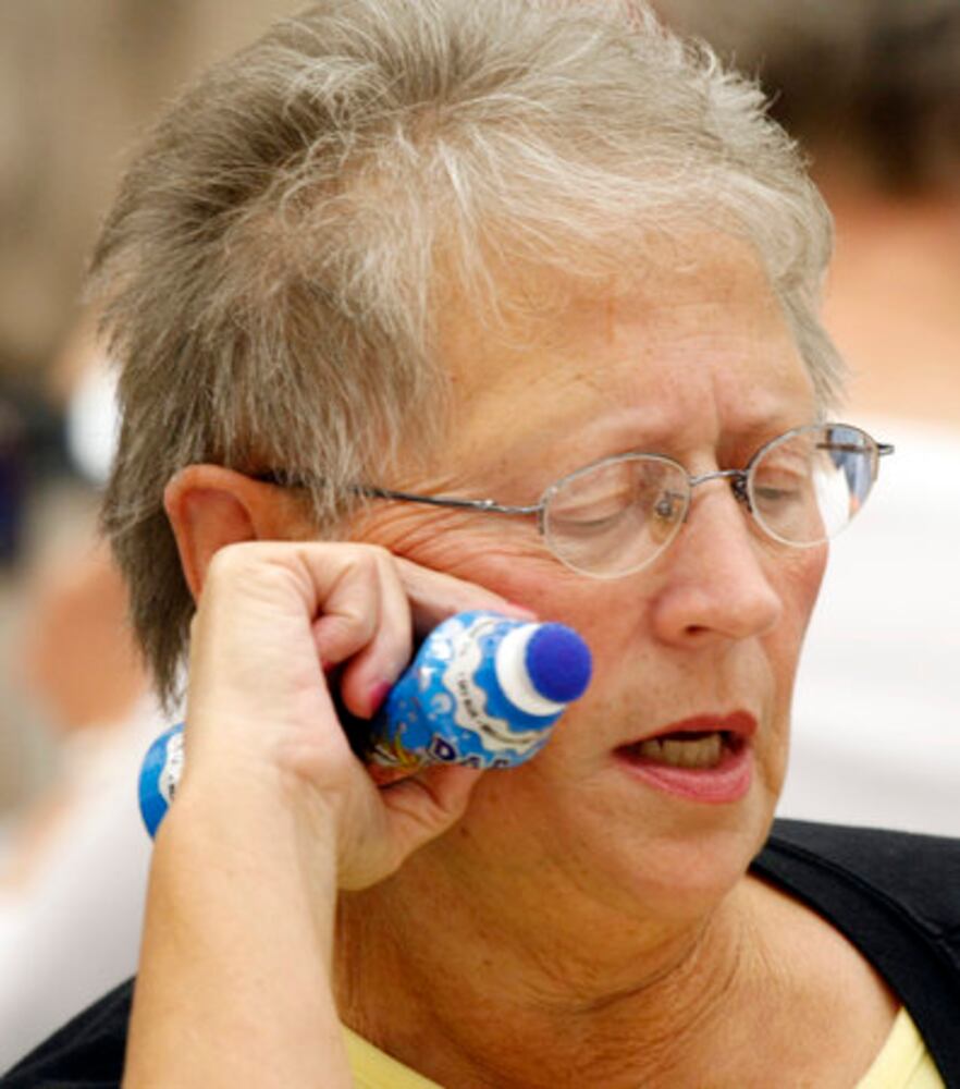 Seniors playing bingo