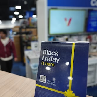 The National Retail Federation expects holiday sales to top $1 trillion for the first time, with 70% of consumers planning to make a purchase on Black Friday. (AP Photo/Gregory Bull)