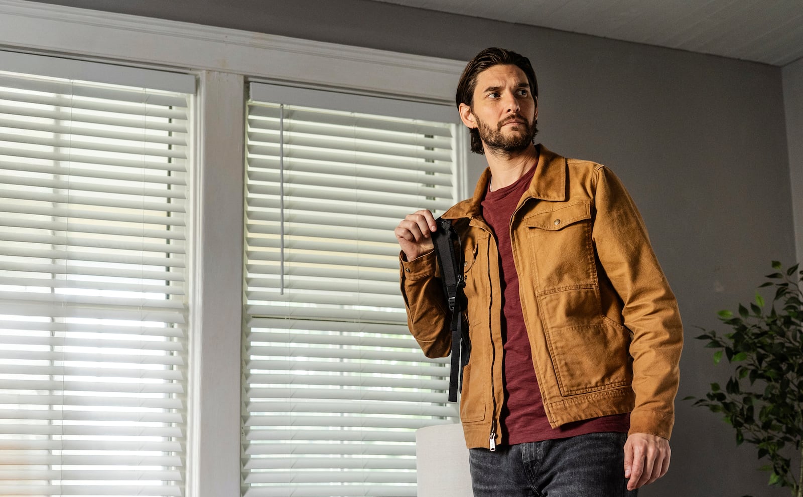 This image released by MGM+ shows Ben Barnes in a scene from "The Institute." (Chris Reardon/MGM+ via AP)