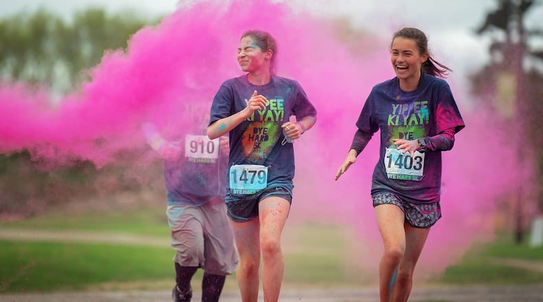 Participants in the last DYE HARD 5K had a great time raising funds for people with disabilities. Contributed