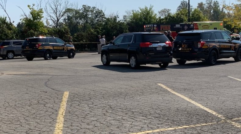 Springfield police responded to a reported of a male with a gunshot wound at Walmart Wednesday afternoon.
STAFF PHOTO / BILL LACKEY