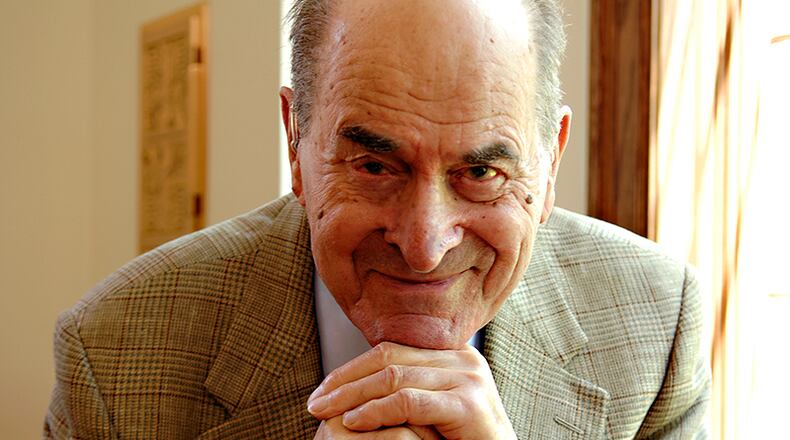 Dr. Henry Heimlich, who helped develop the Heimlich Heroes program to teach sixth-graders how to save people from choking, is shown in this 2012 file photo. Heimlich died Saturday, Dec. 17, 2016, at age 96. STAFF