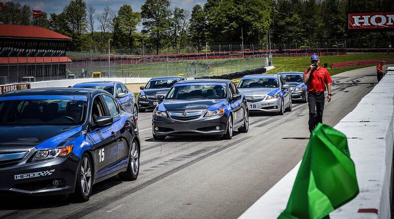 Students at the Mid-Ohio School on track at the Mid-Ohio Sports Car Course in Lexington, Ohio. Photo courtesy of Mid-Ohio School.