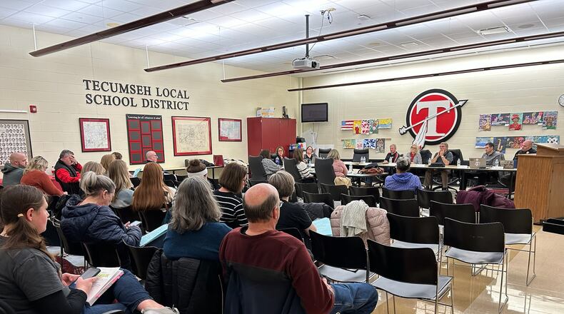 The Tecumseh Local School Board of Education held a meeting Feb. 18. Brooke Spurlock/Staff