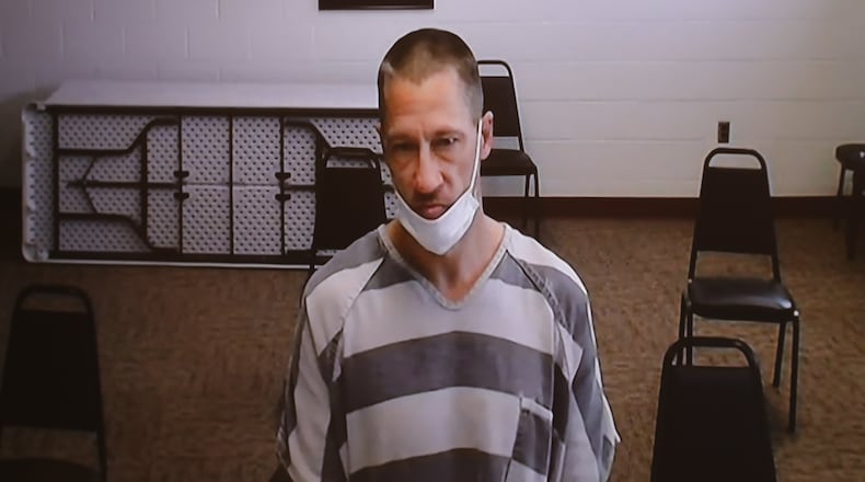 Brian Rozell is arraigned in Clark County Municipal Court Monday. BILL LACKEY/STAFF