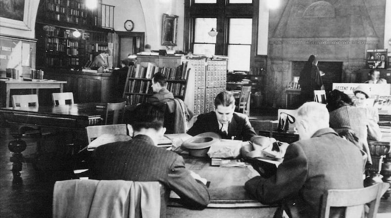 The Warder Free Library and Reading Room opened in 1890. Photo Courtesy of the Clark County Historical Society