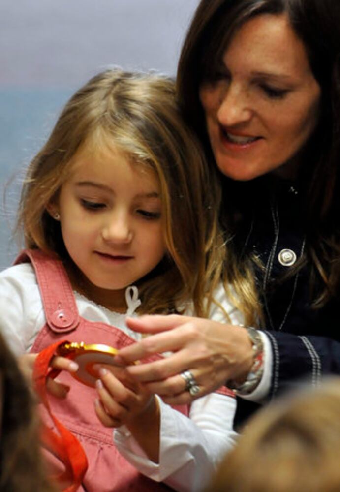 Olympic medalist visits Sunday school