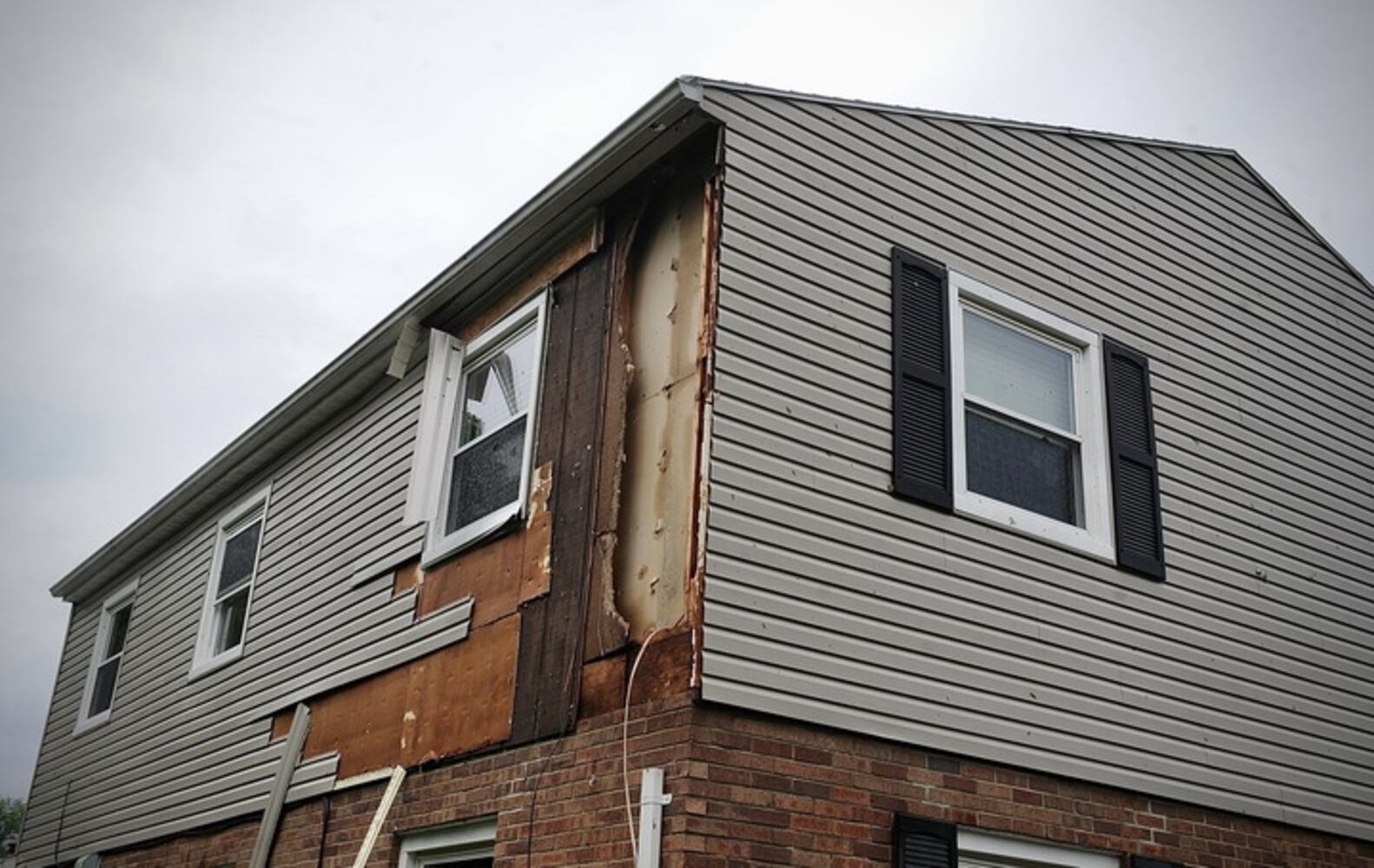 House damage from tornado